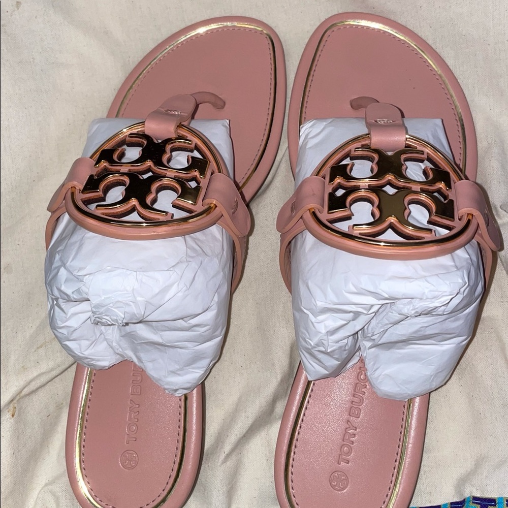Super Cute Tory Burch Metal Miller Sandal